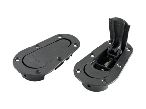 AeroCatch&reg;, Musta, P&auml;&auml;lt&auml; asennettava, ei lukkoa.